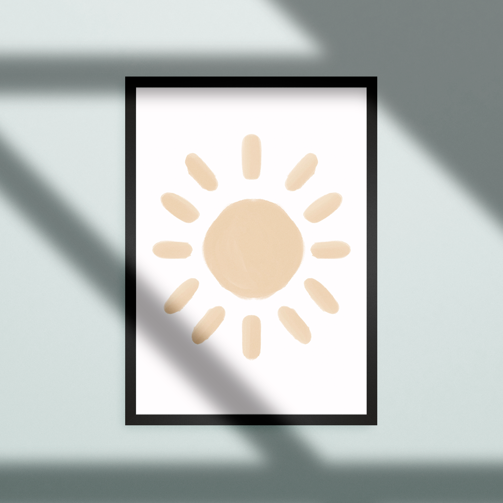 Watercolour Graphic Baby Nursery Print