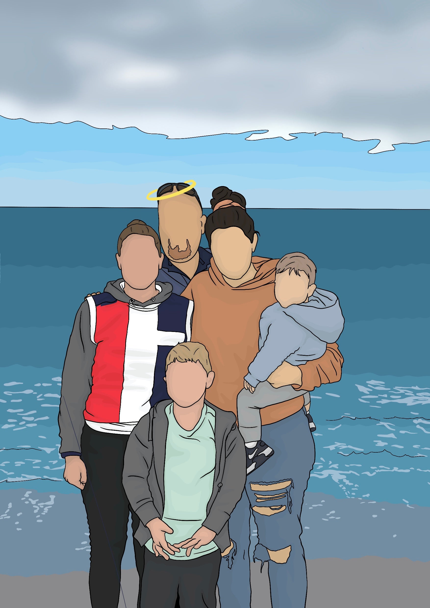 Memorial | Custom Family Illustration