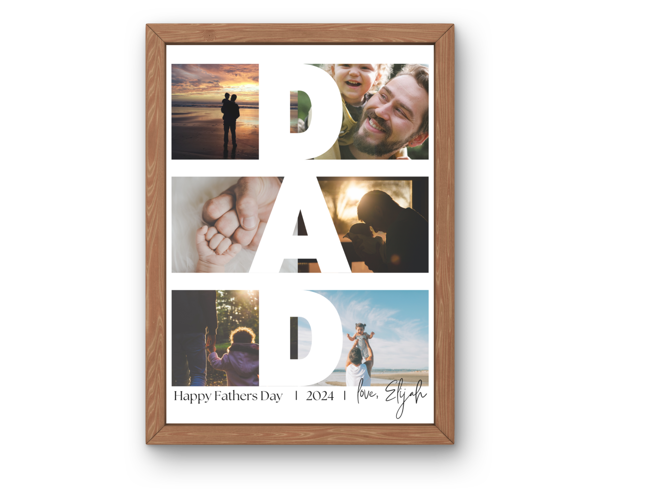 'Dad' Photo Print | Editable Canva Template
