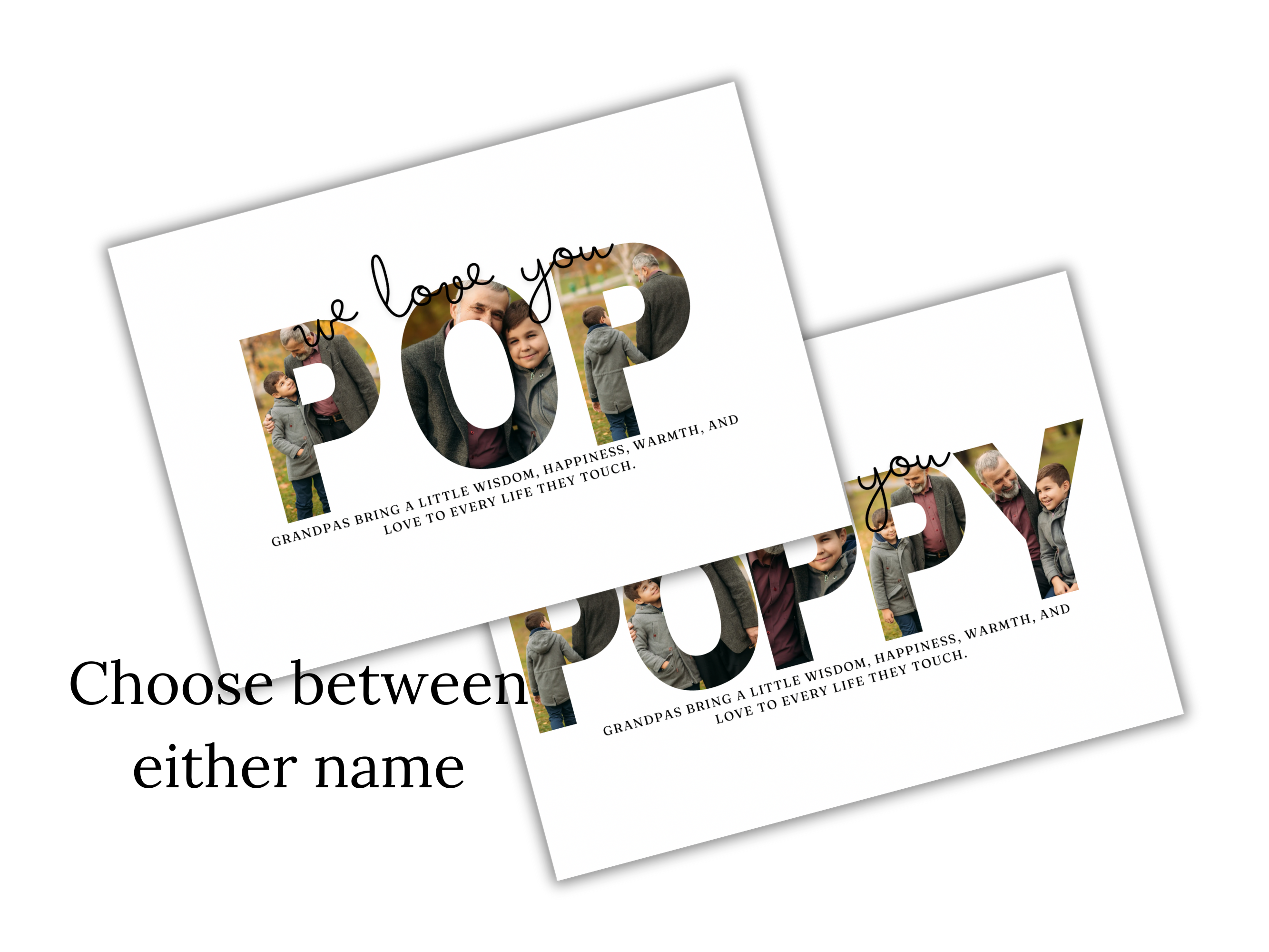 Poppy Photo print | Editable Canva Template
