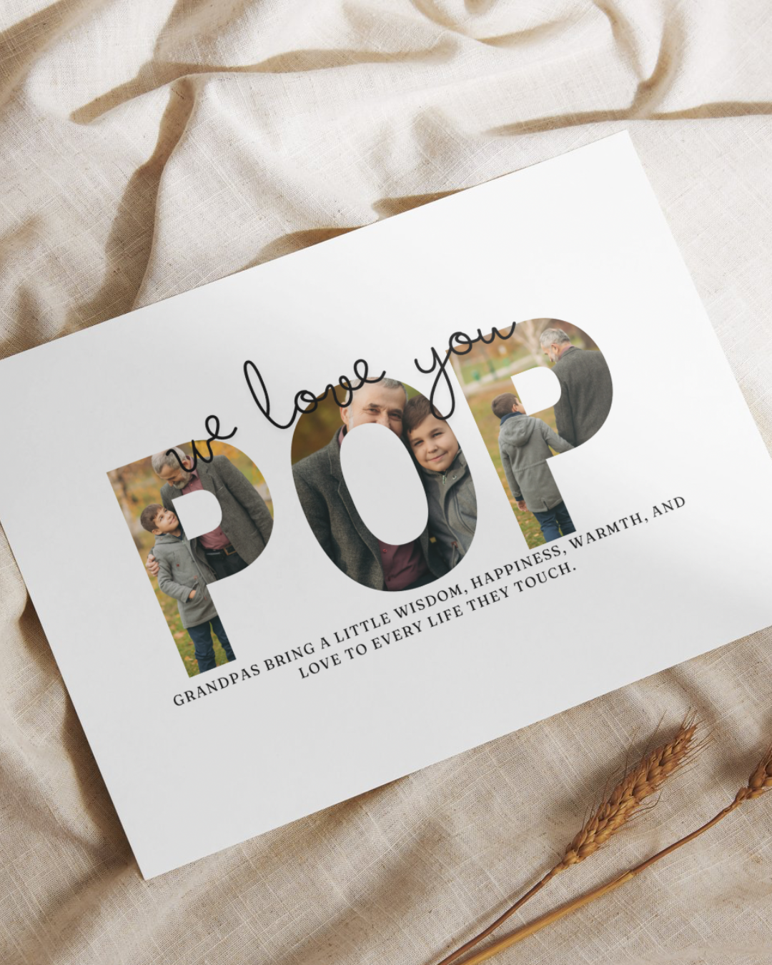 Poppy Photo print | Editable Canva Template