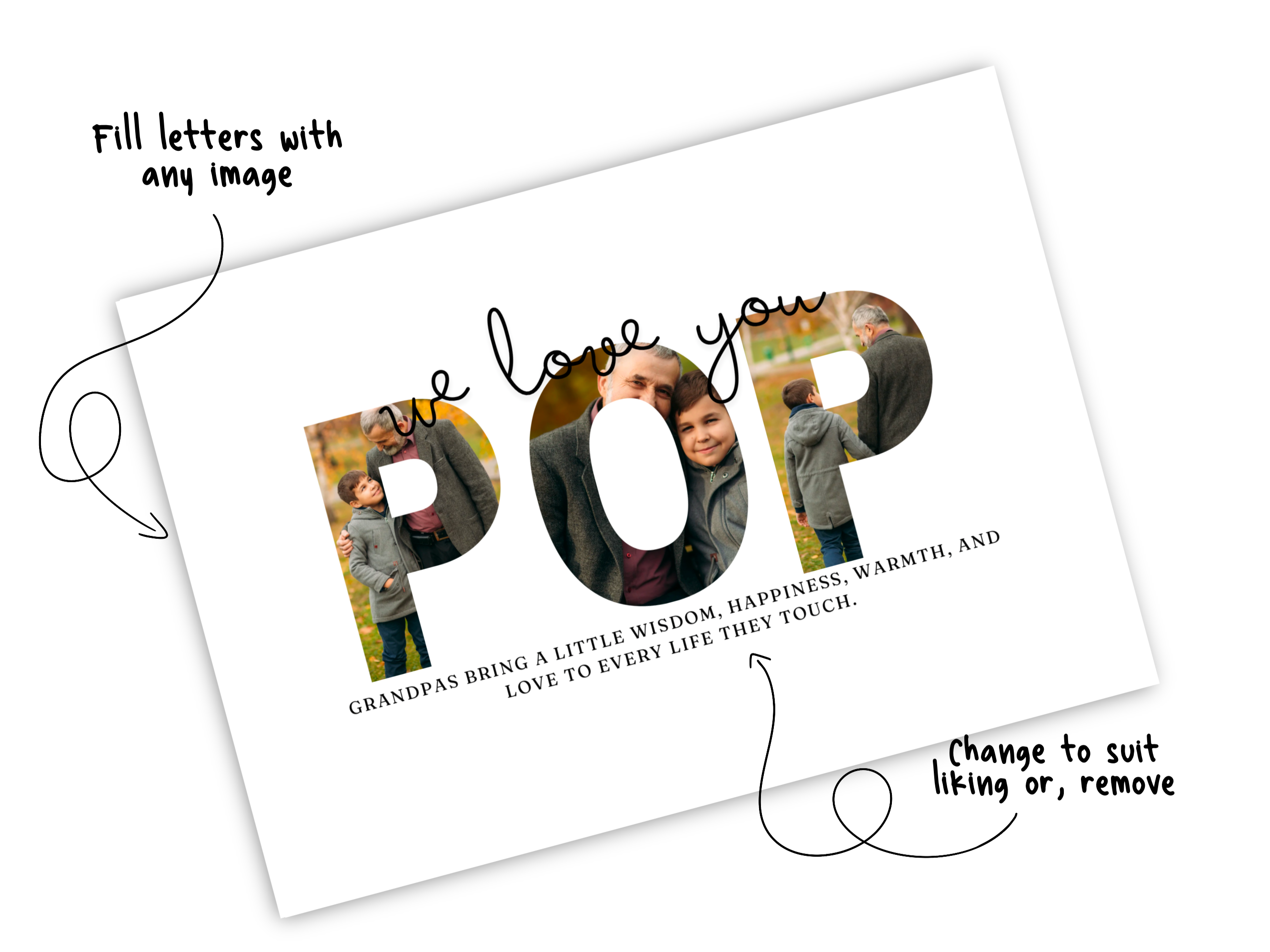 Poppy Photo print | Editable Canva Template
