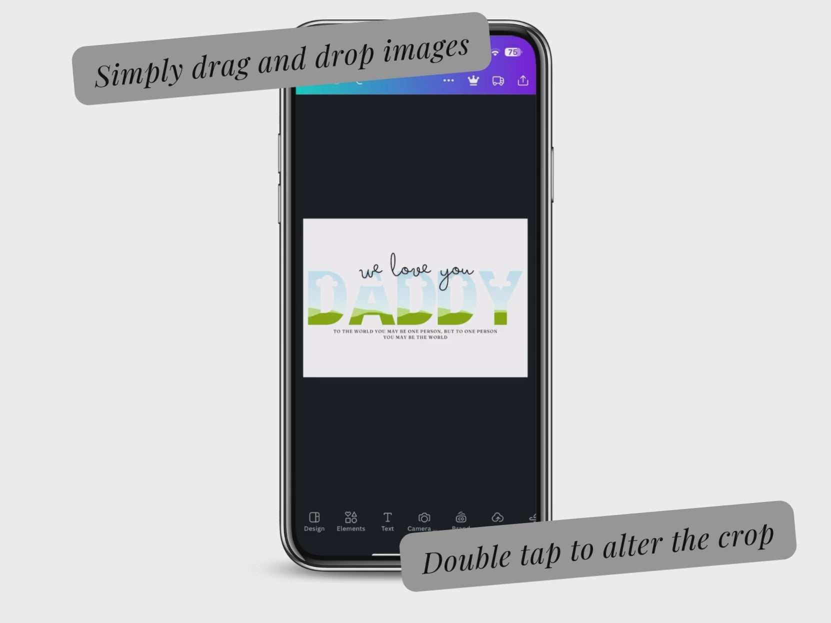 Poppy Photo print | Editable Canva Template