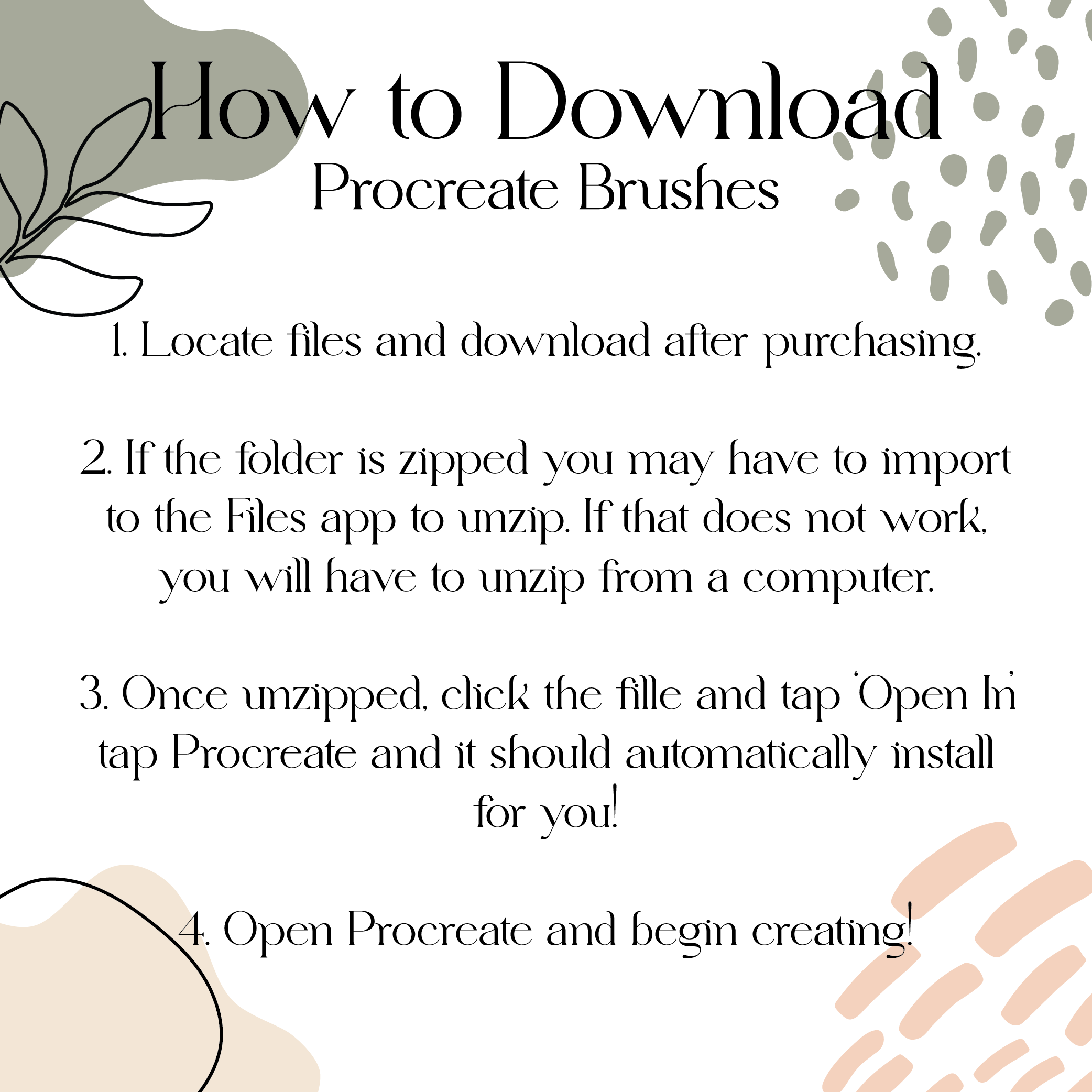 Monoline Outline | Procreate Brush