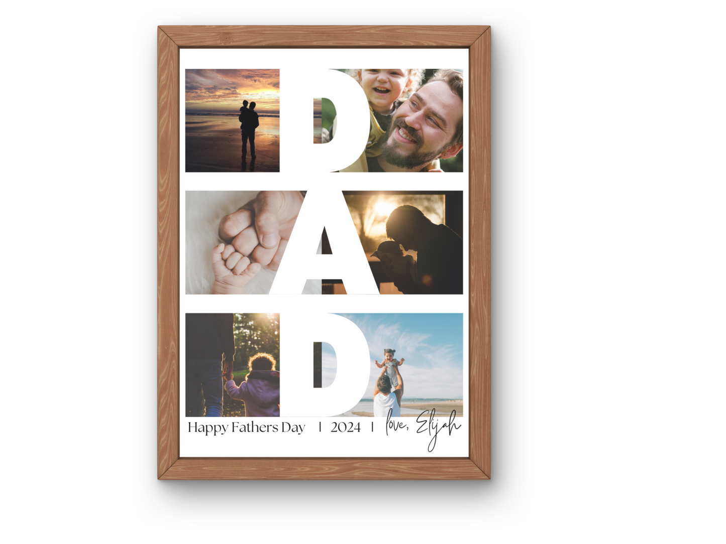 'Dad' Custom Editable Photo Print