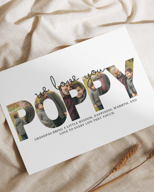 Poppy Editable Photo print