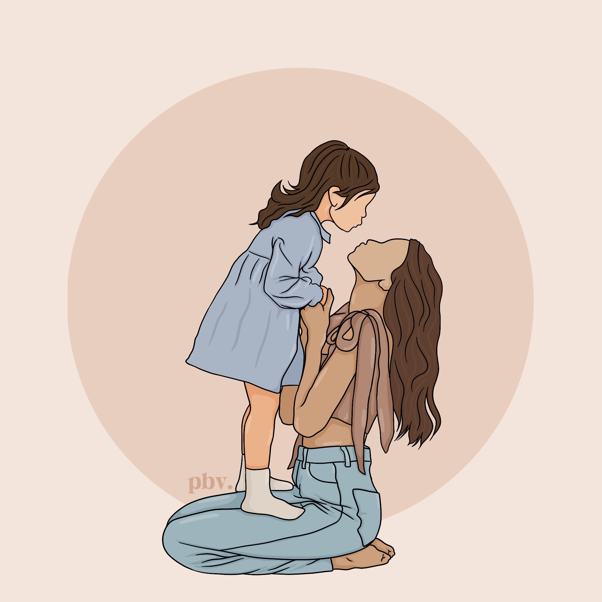 DISCOUNTED* Block Line Coloured | Custom Illustration