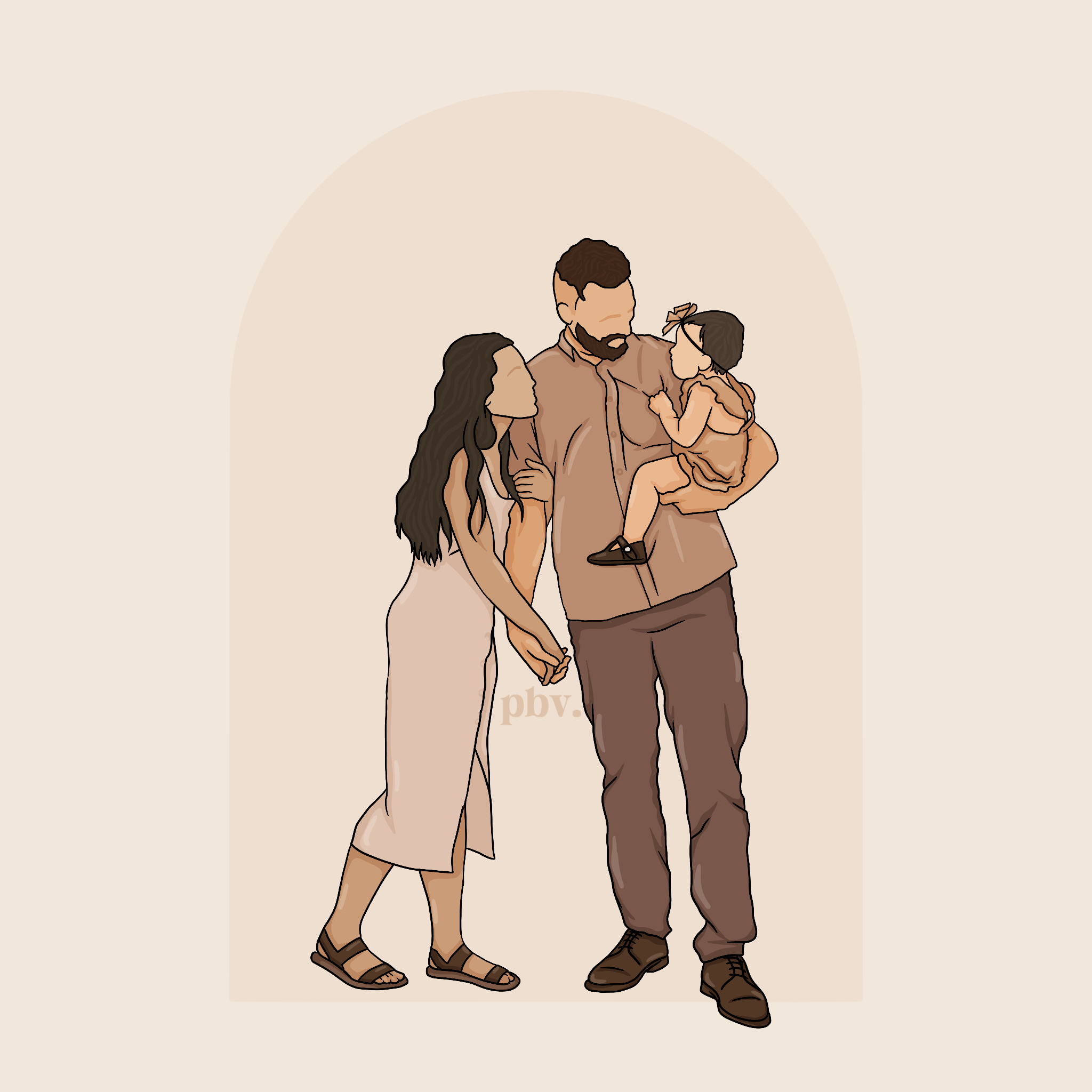 DISCOUNTED* Block Line Coloured | Custom Illustration