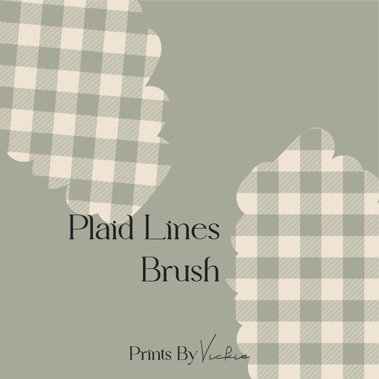 Plaid Lines Procreate Brush