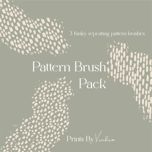 Three Pack Patterned Procreate Brushes Set