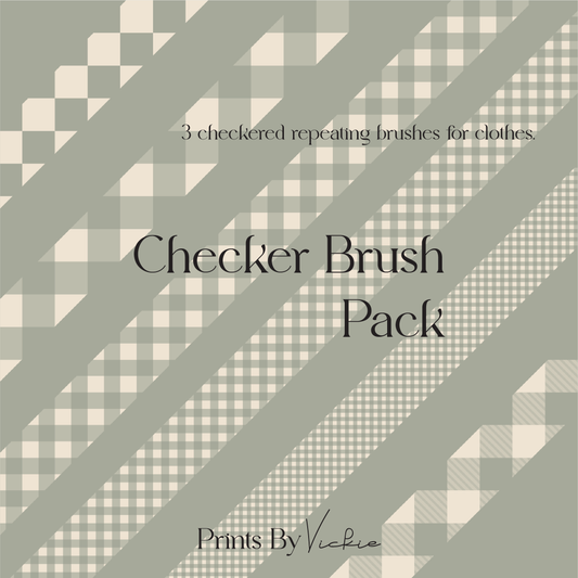 Six Pack Checker Procreate Brushes Set