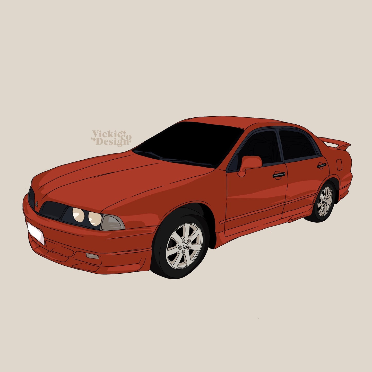 Car Illustration - Vickie Design Co